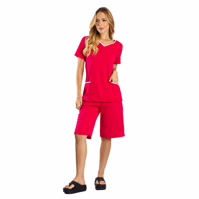 Conjunto de blusa e bermuda Uniforme - Imagem 8