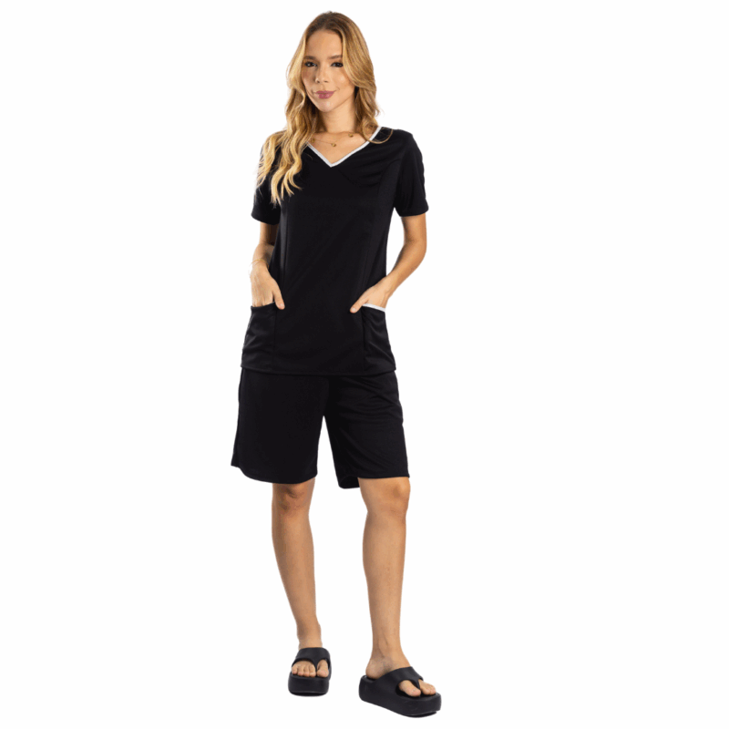 Conjunto de blusa e bermuda Uniforme - Imagem 9