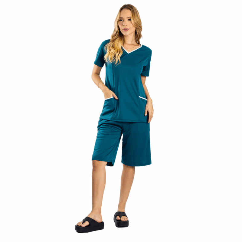 Conjunto de blusa e bermuda Uniforme - Imagem 10